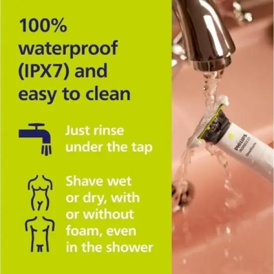 Philips Norelco OneBlade Intimate Electric Rechargeable Pubic Groomer - QP1924/70 image {6}