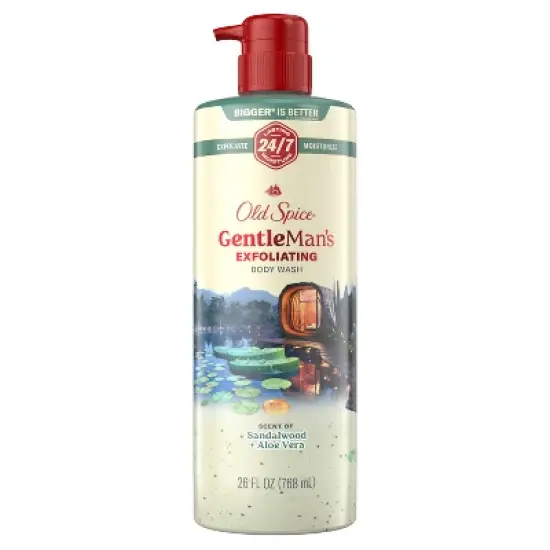 Old Spice Gentle Man's Blend Exfoliating Bodywash Pump - Sandalwood & Aloe Vera - 26 fl oz image {8}