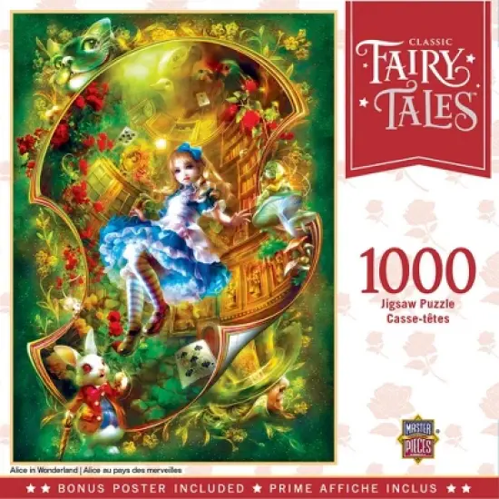 MasterPieces 1000 Piece Jigsaw Puzzle - Alice in Wonderland - 19.25"x26.75" image {1}
