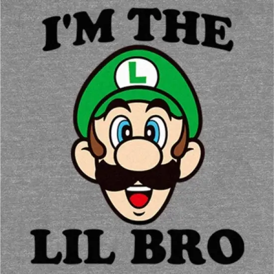 Infant's Nintendo Luigi Little Brother Onesie image {1}