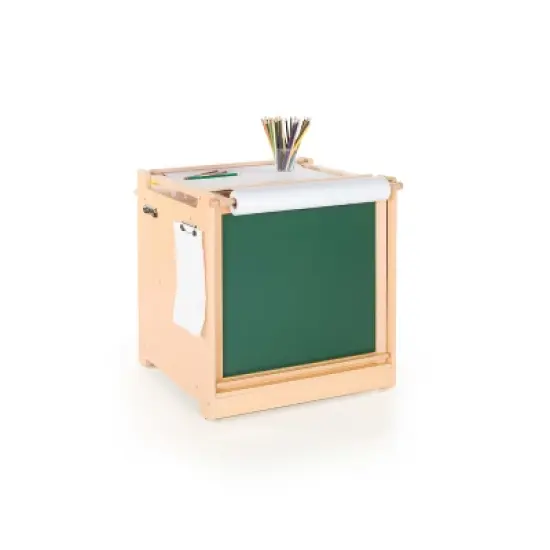 Guidecraft Kids' Desk to Easel Art Cart image {6}