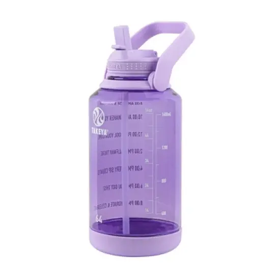 Takeya 64oz Tritan Motivational Water Bottle with Straw Lid image {10}