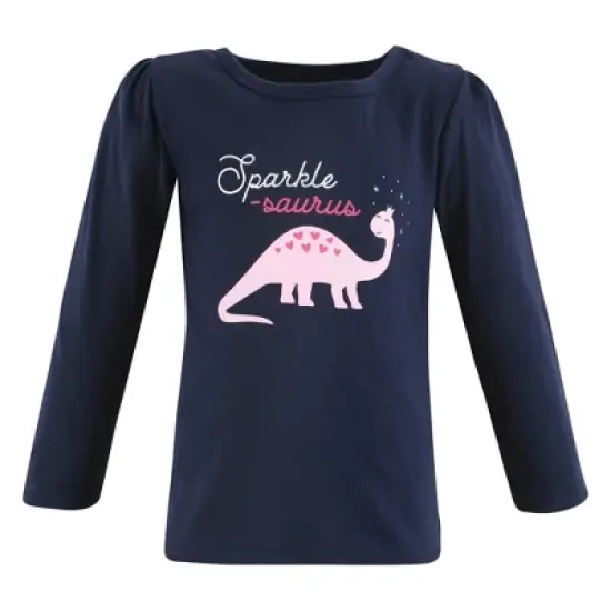 Hudson Baby Infant and Toddler Girl Long Sleeve T-Shirts, Ice Cream Dino image {4}