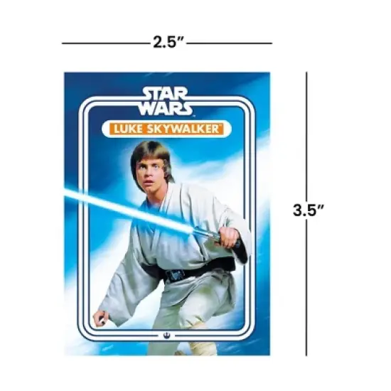 NMR Distribution Star Wars Luke Skywalker 2.5 x 3.5 Inch Flat Magnet image {2}