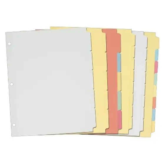 Avery Write-On Plain-Tab Dividers 5-Tab Letter 36 Sets 11501 image {4}