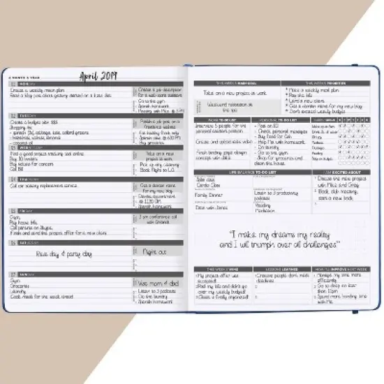 Undated Planner PRO Weekly 8.5"x11" Mystic Blue - Clever Fox image {2}