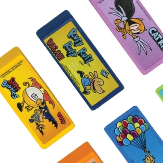 Dog Man Theme Beveled Erasers (6 Pack) - Featuring Your Favorite Characters image {2}