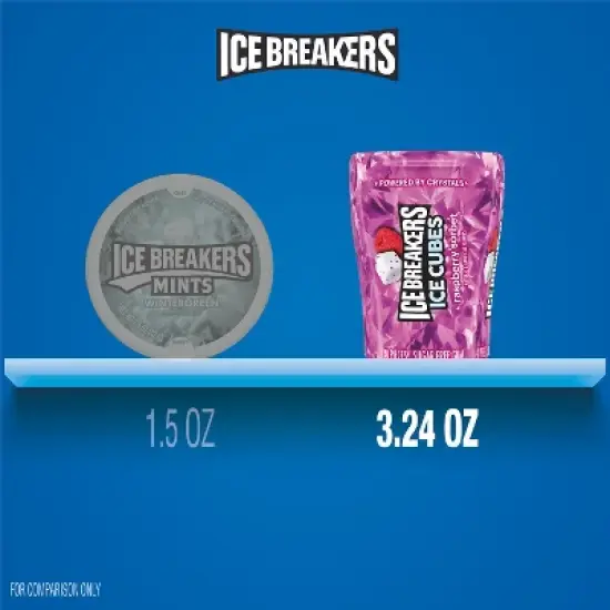 Ice Breakers Ice Cubes Raspberry Sorbet Sugar Free Gum - 40ct image {6}