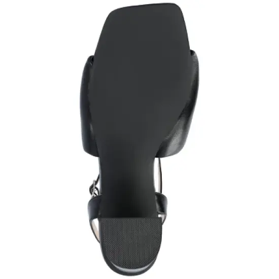 Journee Collection Womens Lottey Tru Comfort Foam Mid Heel Ankle Strap Sandals image {4}