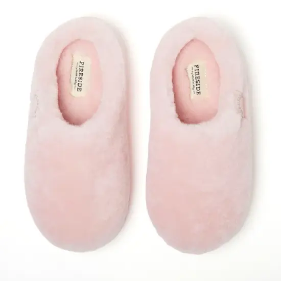 Fireside by Dearfoams Women's Maryboro Genuine Shearling Platform Clog Slipper image {3}