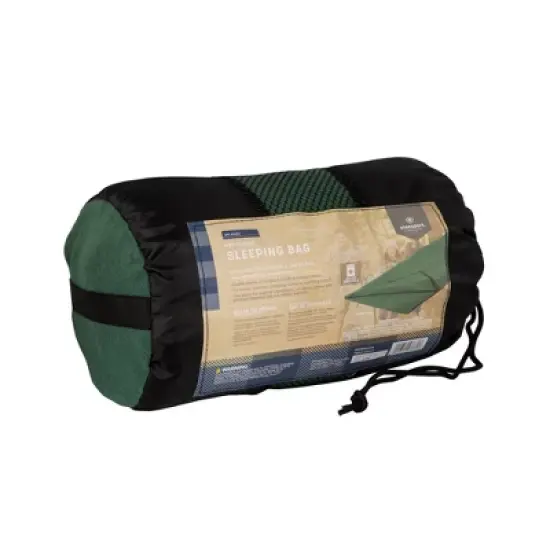 Stansport Rectangular Fleece Sleeping Bag Green image {3}