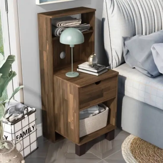 Loreman 1 Drawer Nightstand - miBasics image {5}
