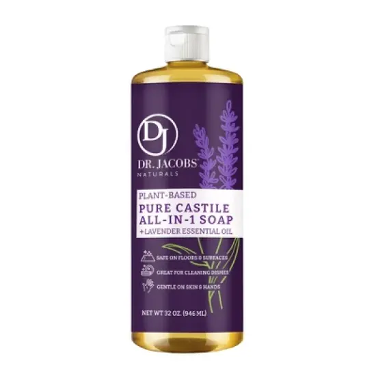 Dr. Jacobs Naturals Multipurpose All in 1 Castile Soap- Lavender -Vegan image {7}