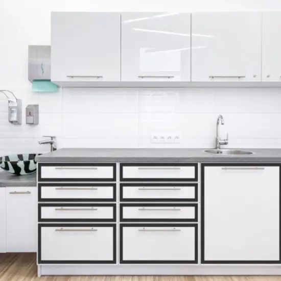 Unique Bargains Stainless Steel Self-Adhesive Wall Molding Peel Stick Trim image {4}