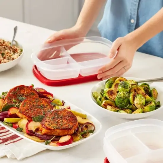 Rubbermaid Easy Find Lids 40pc Plastic Food Storage Container Set Clear image {3}