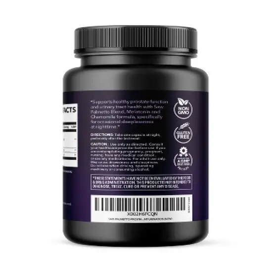 Saw Palmetto PM Extra Strength Capsules, Havasu Nutrition, 100ct image {2}