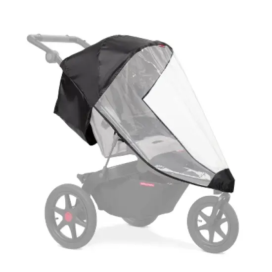 Radio Flyer Momentum Jogging Stroller Rain Cover - Black image {5}