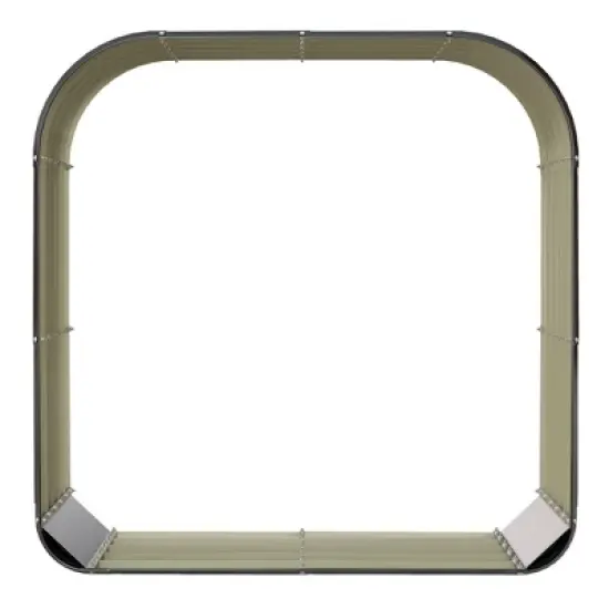 Galvanized Steel Shed Firewood Storage Rack, 4.7' x 1.4' x 4.7' Log Holder Storage Shed with Rubberized Edge for Easy Assembly image {9}