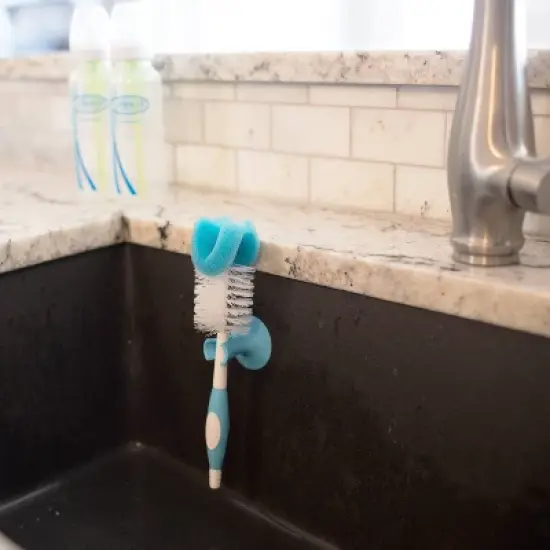 Dr. Brown's Baby Bottle Brush - Sponge and Bristle Brush - 3pk image {5}
