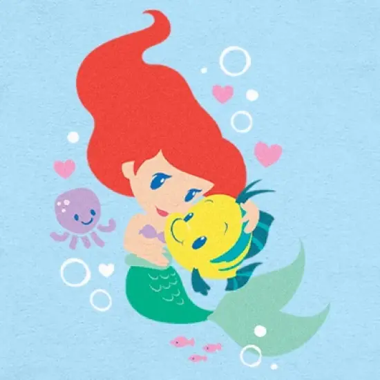 Infant's The Little Mermaid Ariel Flounder Hug Onesie image {1}