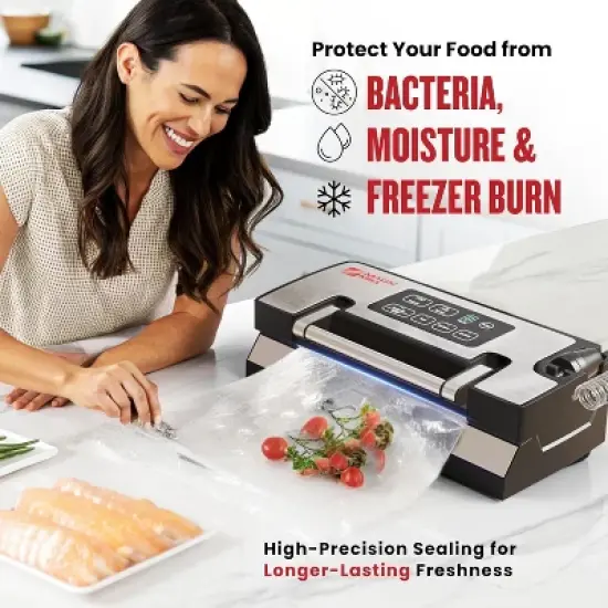Magic Mill Premium Liquid Vacuum Sealer, Patent Liquid Sealing technology With Patented Easy-Lock Handle image {5}