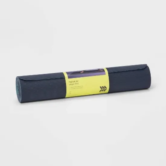 Two Tone Yoga Mat 5mm Navy Blue/Light Blue - All in Motion&trade; image {1}