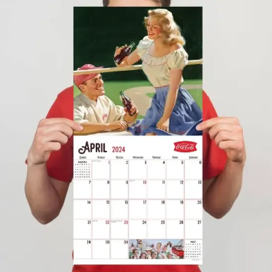 TF Publishing 2024 Wall Calendar 12"x12" Coca Cola: Nostalgia image {3}