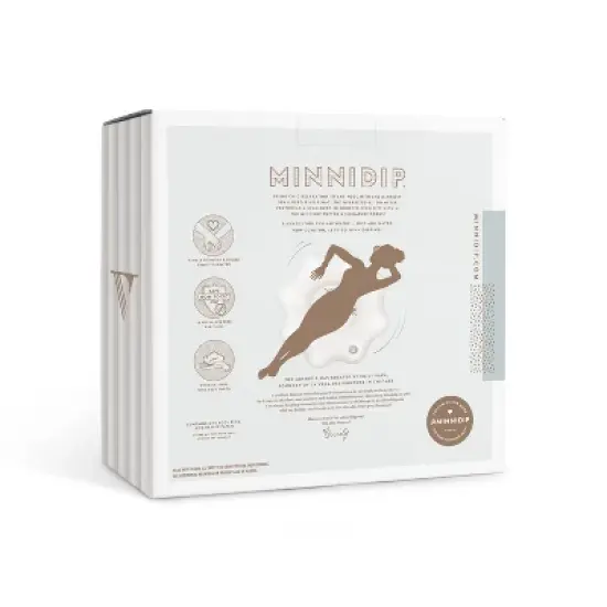 MINNIDIP Exclusive Resort Collection Scalloped Ring Float with Cup Holder: PVC Material image {2}