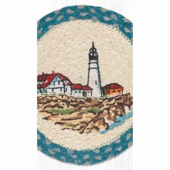 Earth Rugs Portland Printed Round Trivet 10"x10" Heat-Resistant Kitchen Accessory image {2}