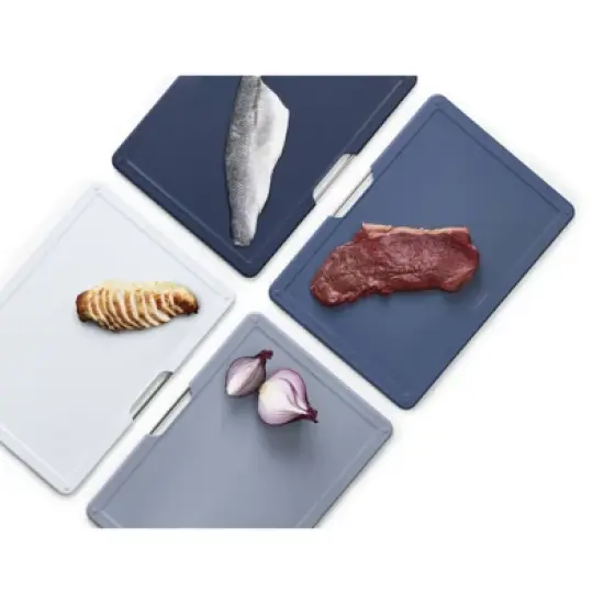 Joseph Joseph Folio 4pc Chopping Board Set (Large) Graphite: Dishwasher-Safe Cutting Boards, Polypropylene image {7}
