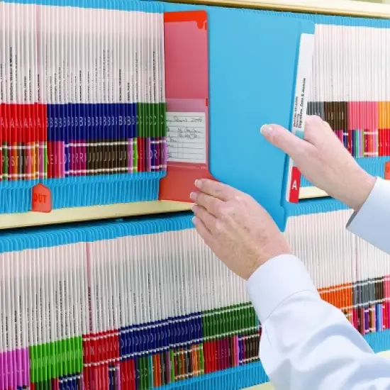 Smead Colored End Tab File Folder, Shelf-Master  Reinforced Straight-Cut Tab, Letter Size, 100 per Box image {7}