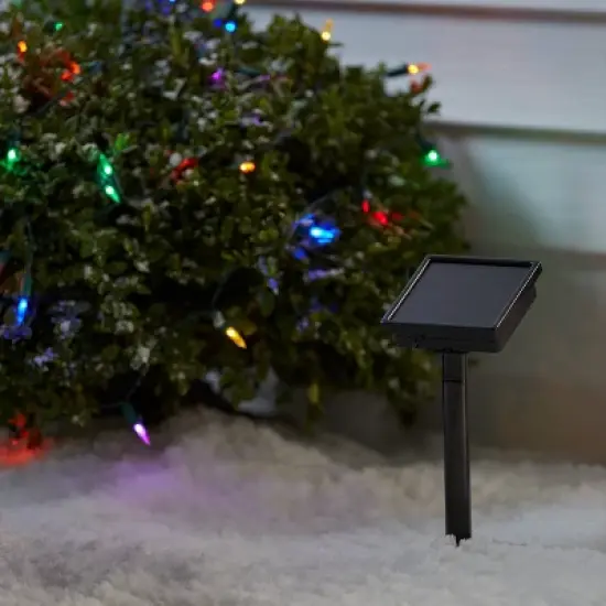 50ct Solar LED Christmas Indoor Outdoor Mini String Lights with Green Wire - Wondershop&trade; image {1}