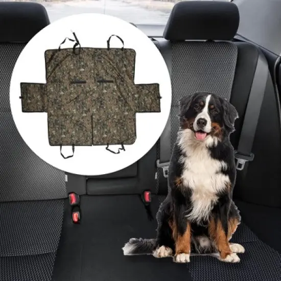 Unique Bargains Camouflage Patter Pet's Car Seat Cover Green 1 Pc image {1}