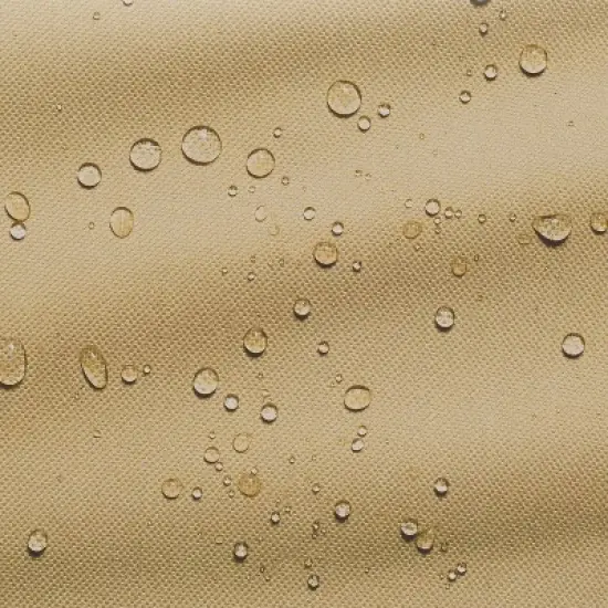 Classic Accessories 50" Terrazzo Water Resistant Round Patio Table Cover - Tan image {3}