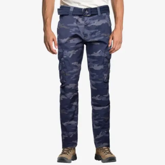 X RAY Men's Belted Classic Fit Cargo Pants image {7}