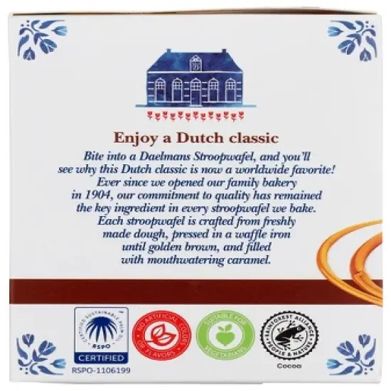 Daelmans Chocolate Stroopwafels - Case of 8/10.23 oz image {4}
