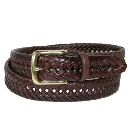 Tommy Hilfiger Men's Burnished Handlaced Braided Belt (Pack of 2) image {2}