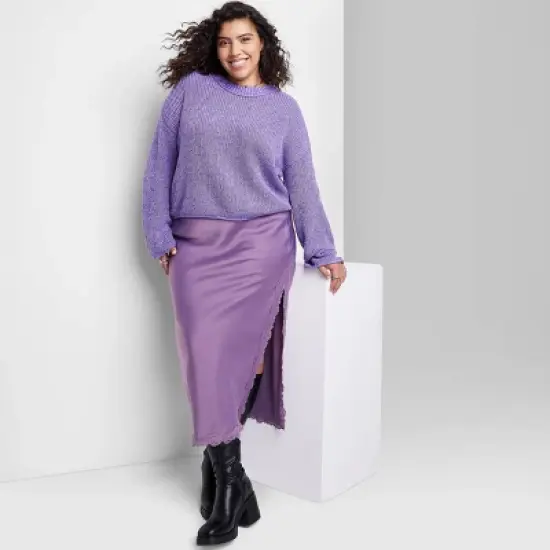 Women's Crewneck Boxy Pullover Sweater - Wild Fable&trade; image {9}