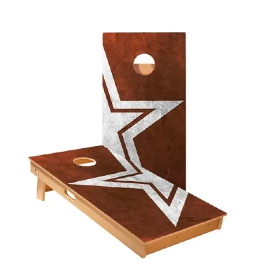 Skips Garage Rusty Star Cornhole Boards - ACA Star Series image {1}