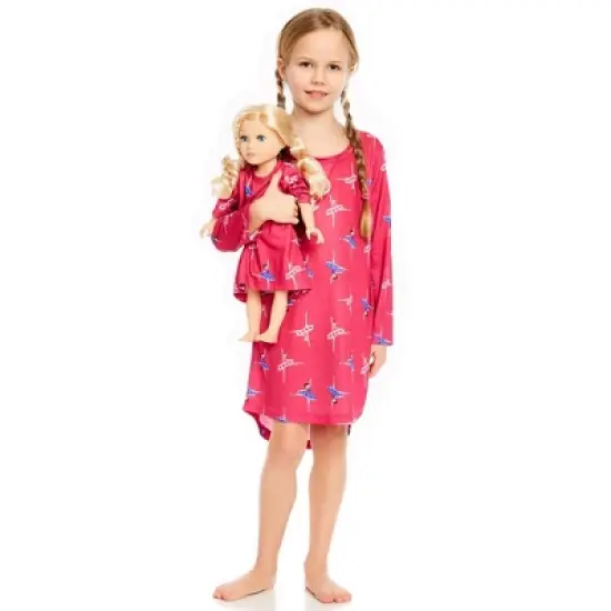 Leveret Girls and Doll Matching Nightgown image {2}