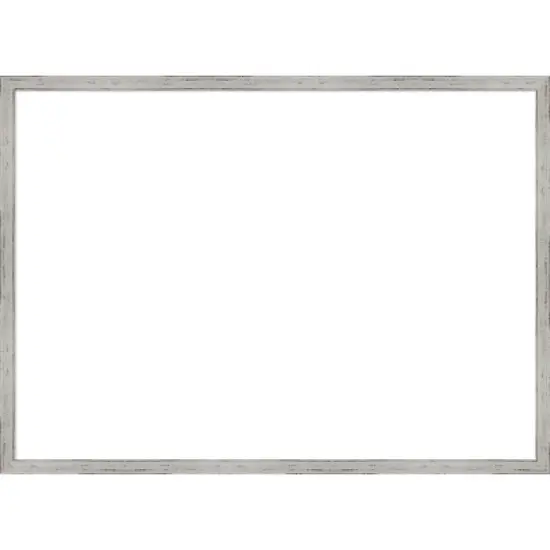 Amanti Art Shiplap White Narrow Framed Dry Erase Magnetic Board image {13}