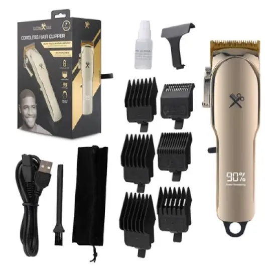 The Cutting Edge LCD Display Rechargeable Cordless Hair Clipper with Ceramic Coated Blades - 12ct image {6}