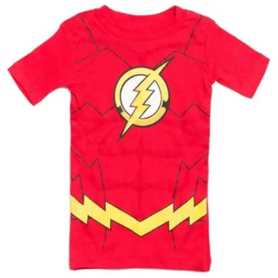 DC Comics Justice League The Flash Superman Batman Pajama Shirts and Shorts Little Kid to Big Kid image {2}