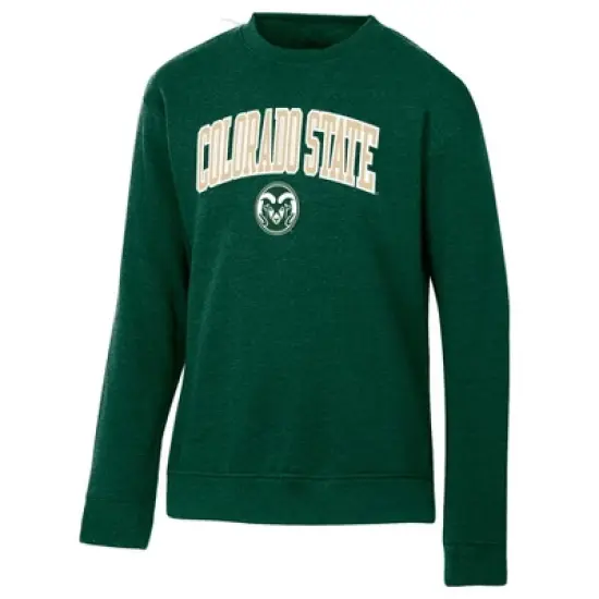 NCAA Colorado State Rams Men's Heathered Crew Neck Fleece Sweatshirt image {3}