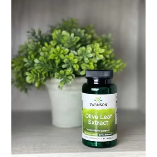Swanson Herbal Supplements Extra Strength Olive Leaf Extract 750 mg Capsule 60ct image {2}