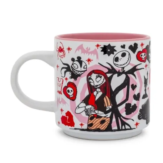 Silver Buffalo Disney The Nightmare Before Christmas Valentine's Town Stackable Ceramic Mug image {9}