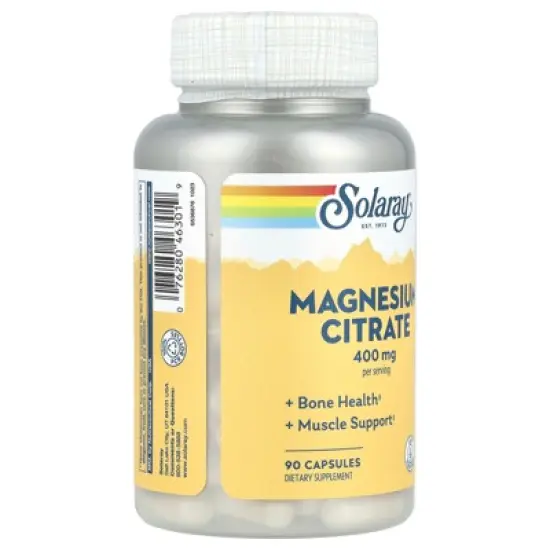 Solaray Magnesium Citrate, 90 Capsules (133 mg per Capsule) image {3}