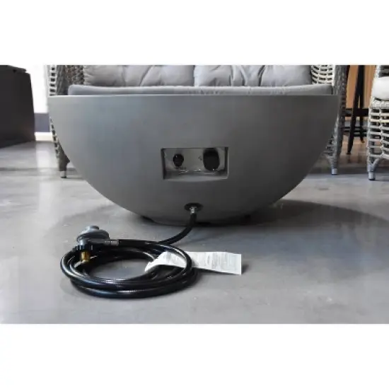 Roca 34" Outdoor Fire Pit Propane Table Backyard Patio Heater - Elementi image {3}