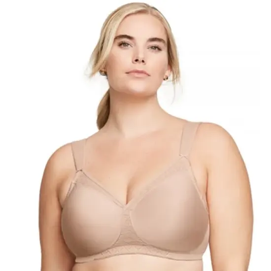 Glamorise Womens MagicLift Seamless T-Shirt Wirefree Bra 1080 Caf&eacute; image {5}