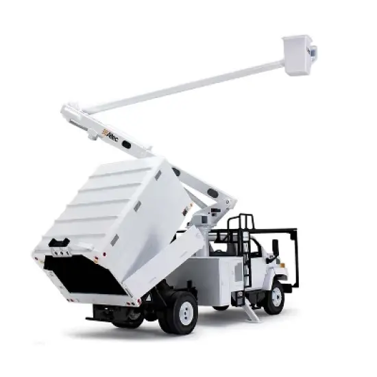 GMC C7500 Tree Trimming Truck White "Altec" 1/34 Diecast Model by First Gear image {5}